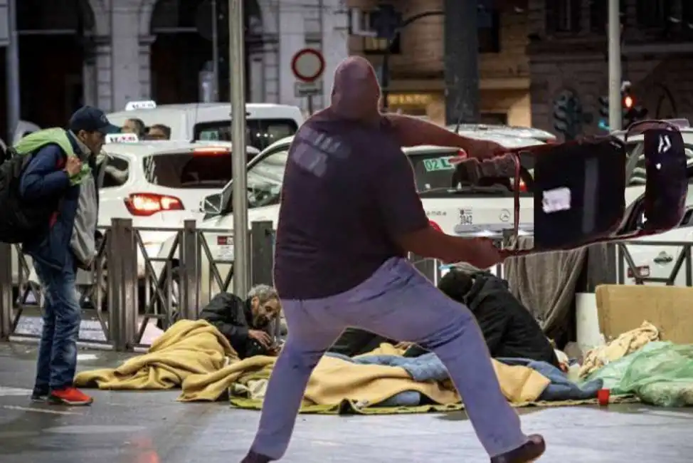 stazione termini roma nero aggredisce donna