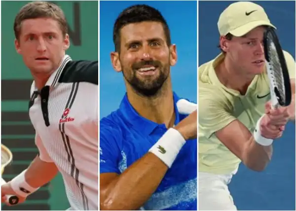 andrea gaudenzi novak djokovic jannik sinner