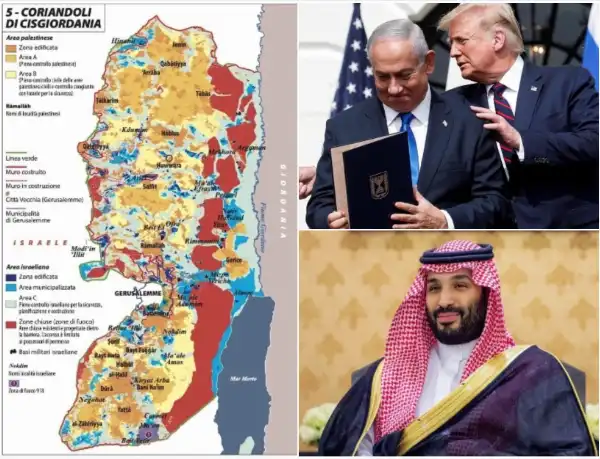 cisgiordania benjamin netanyahu donald trump mohammed bin salman 