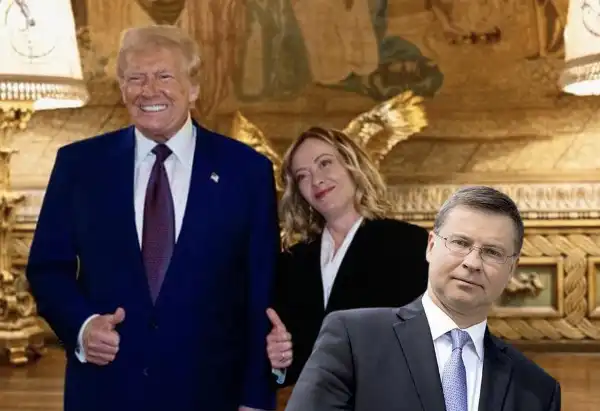 donald trump giorgia meloni valdis dombrovskis 