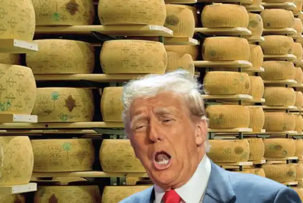 donald trump parmiggiano reggiano