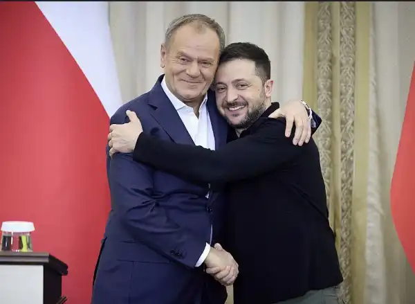 donald tusk - volodymyr zelensky 