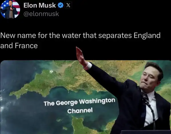 elon musk canale della manica george washington