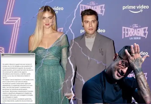 fedez chiara ferragni fabrizio corona post contro fedez di chiara ferragni