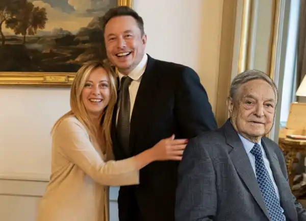 george soros giorgia meloni elon musk