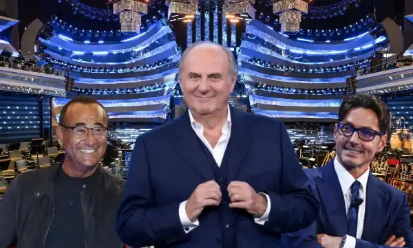 gerry scotti carlo conti pier silvio berlusconi