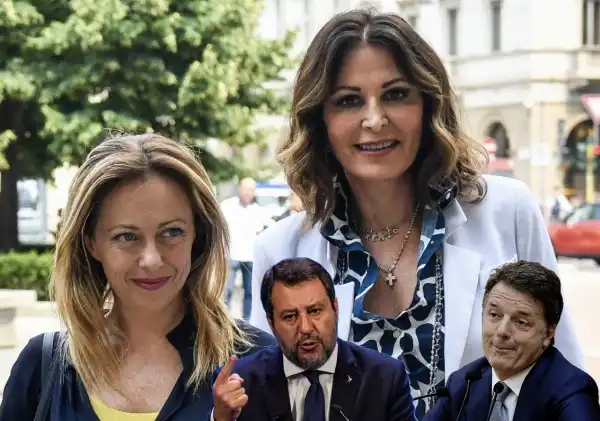 giorgia meloni daniela santanche matteo salvini renzi