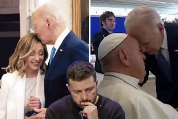 giorgia meloni joe biden bergoglio papa francesco volodymyr zelensky 