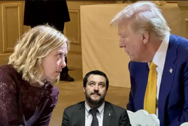 giorgia meloni matteo salvini donald trump