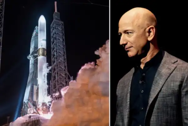 jeff bezos e il razzo new glenn di blue origin