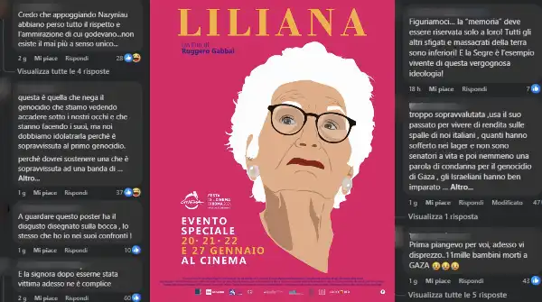 liliana segre commenti film