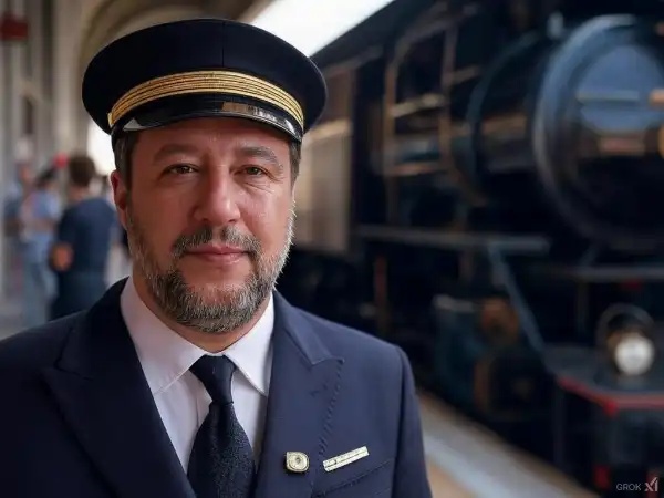 matteo salvini capotreno