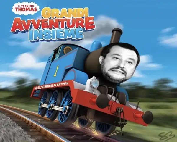 matteo salvini treno treni ferrovie ferrovia ritardi 