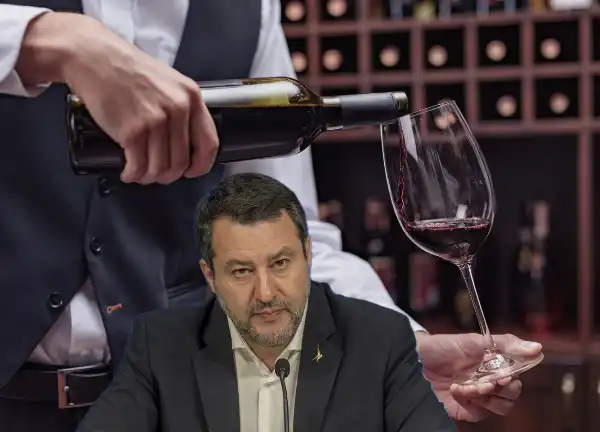 matteo salvini vino alcol 