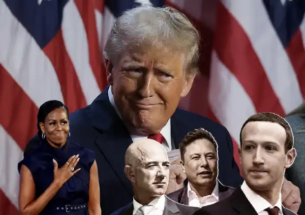 michelle obama donald trump musk zuckerberg bezos 