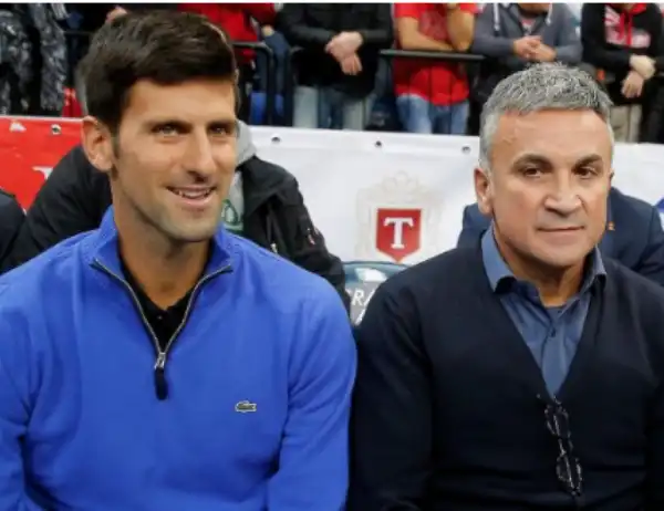 novak djokovic con il padre