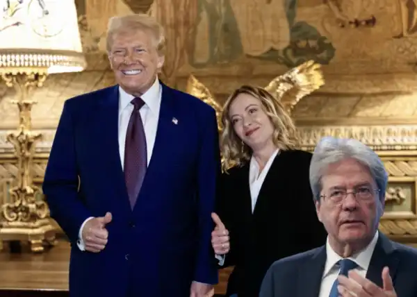 paolo gentiloni donald trump giorgia meloni 