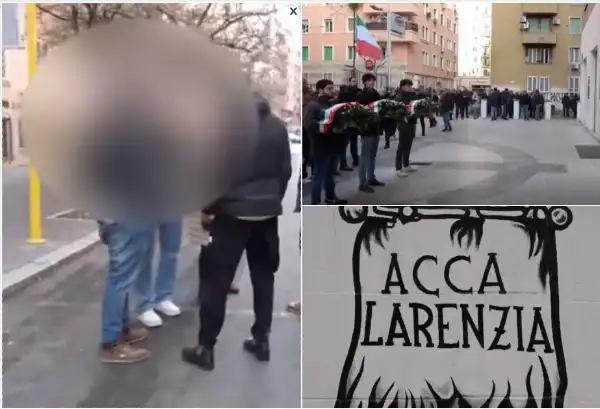 passante sbrocca contro i militanti alla commemorazione di acca larentia