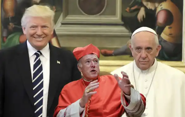 robert walter mcelroy papa francesco bergoglio trump donald