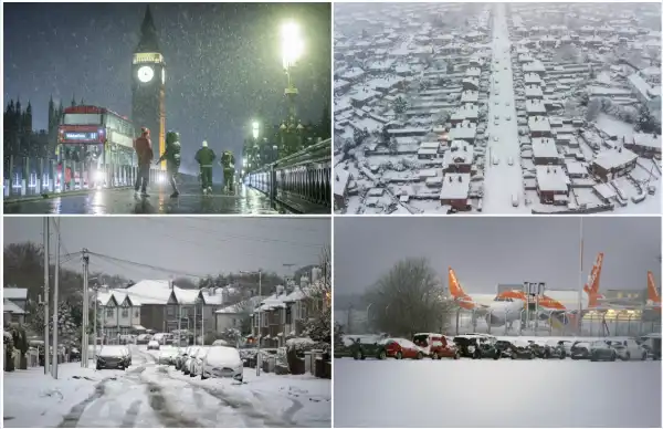 tempesta di neve in europa