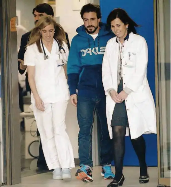 alonso esce dalla clinica