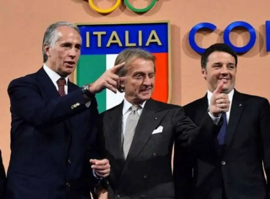 malago e montezemolo renzi