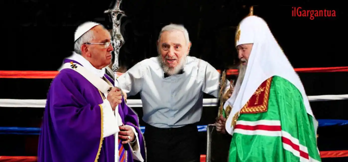 bergoglio kirill cuba fidel castro