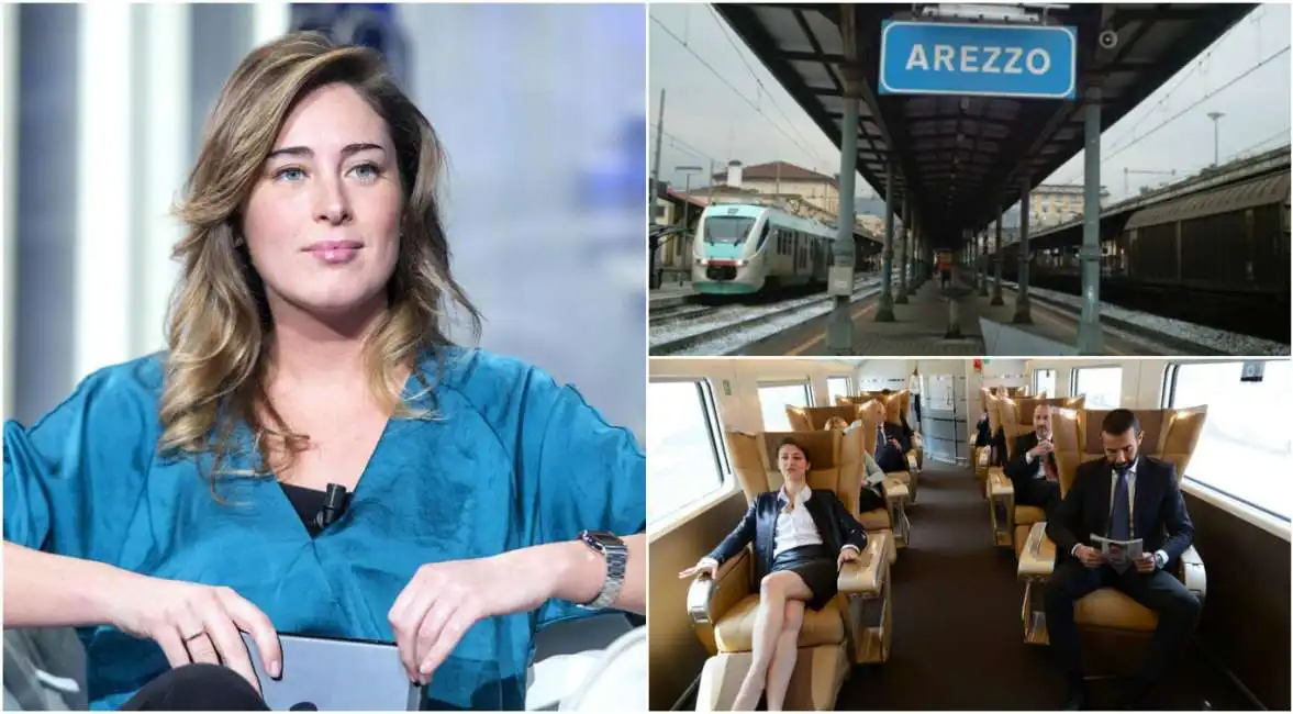 maria elena boschi frecciarossa arezzo