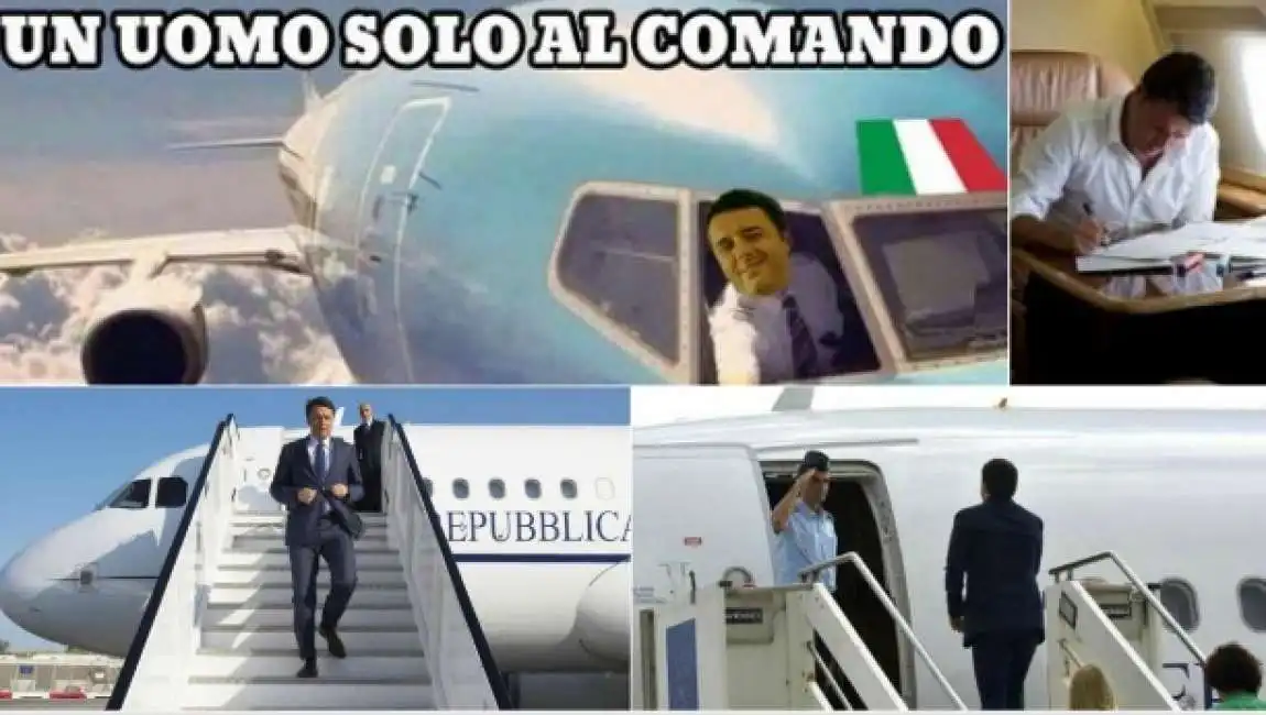 renzi aereo big foto