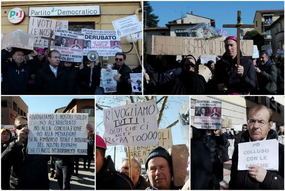 rignano - funerale del risparmio - caos etruria