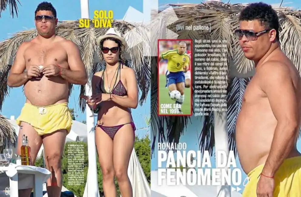 ronaldo spiaggia pancia