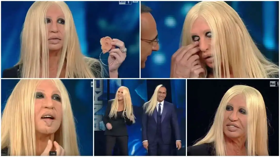 virginia raffaele donatella versace sanremo