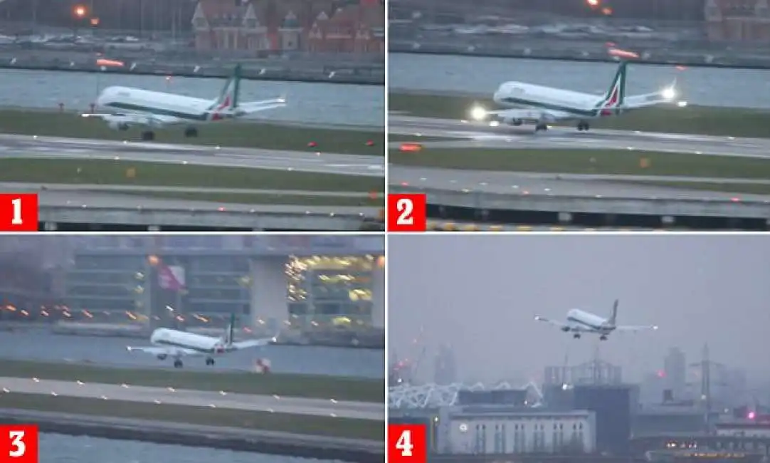 volo alitalia atterraggio a londra