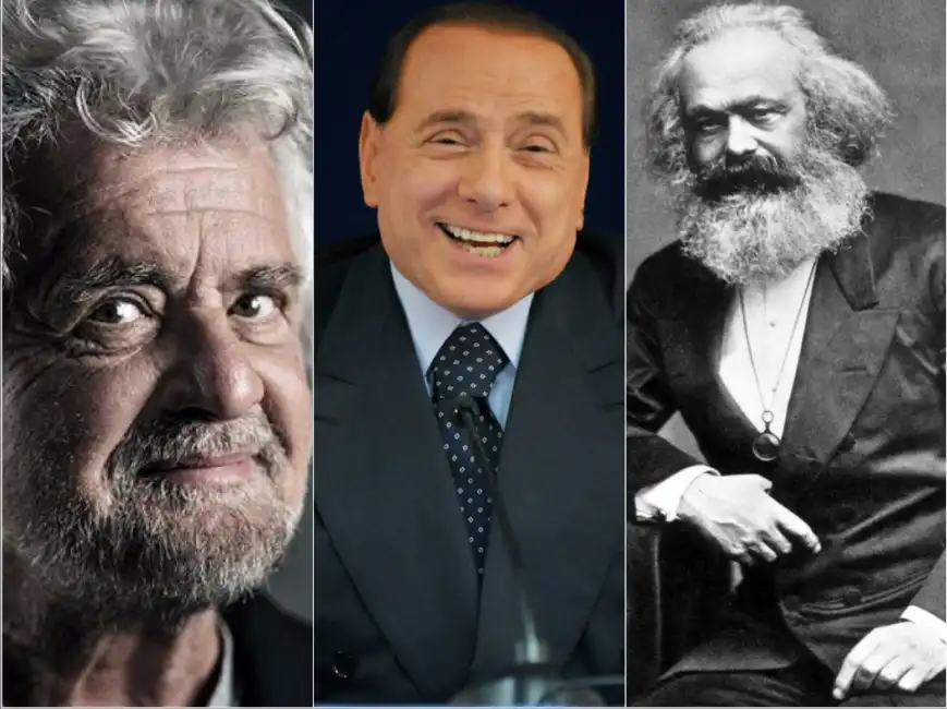 berlusconi grillo marx