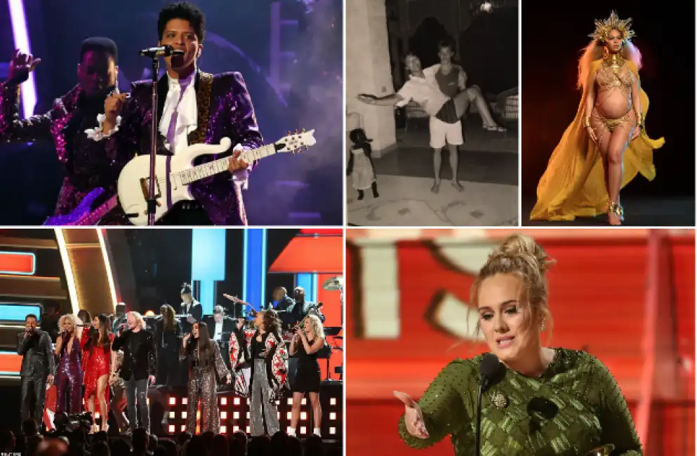 bruno mars adele beyonce grammy 2017