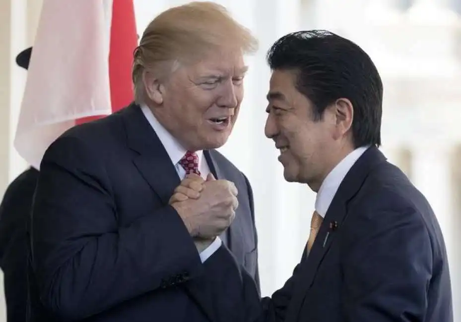 donald trump incontra shinzo abe