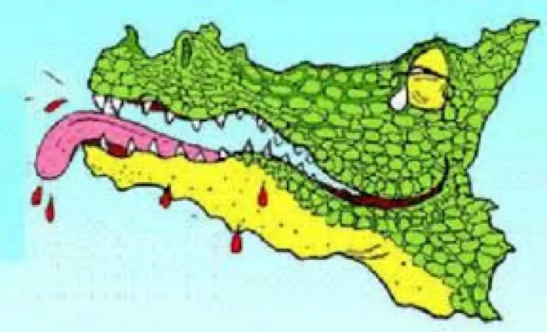 la sicilia vista da forattini