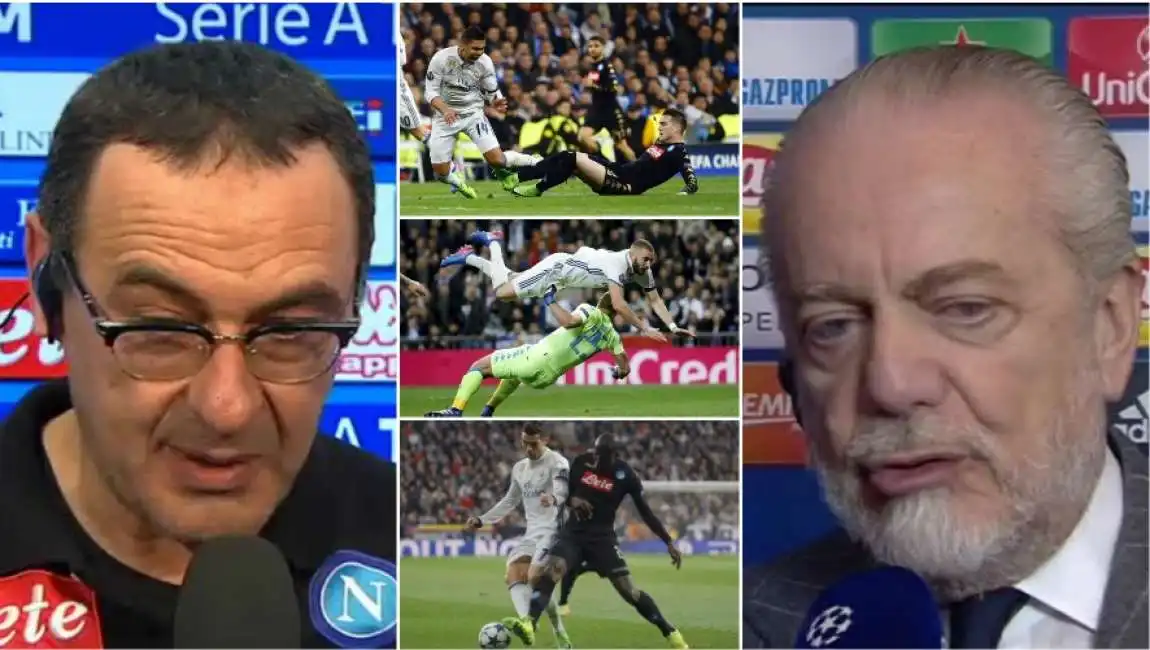 sarri de laurentiis real madrid napoli