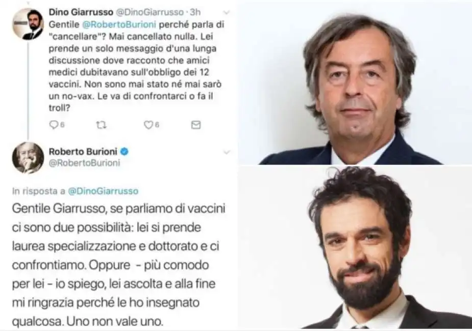 roberto burioni dino giarrusso