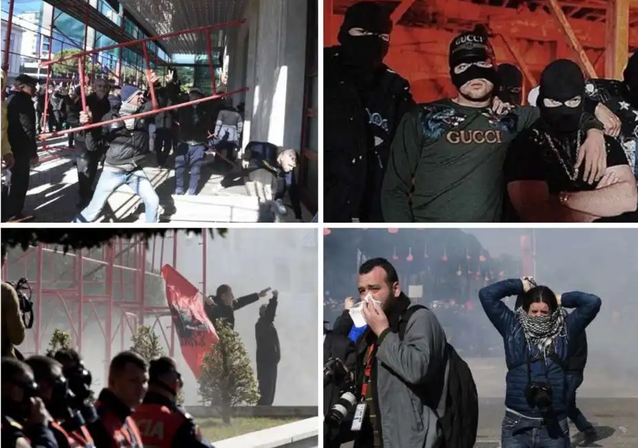 albania proteste gang