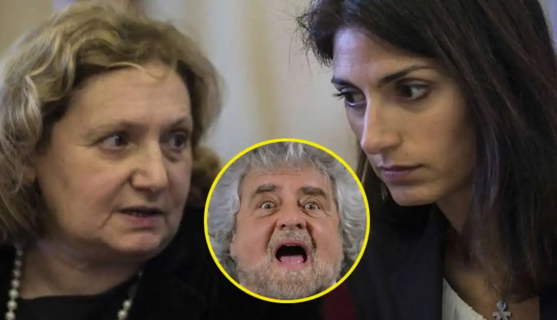 beppe grillo virginia raggi pinuccia montanari 