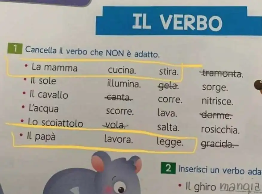 bufera sul libro delle elementari