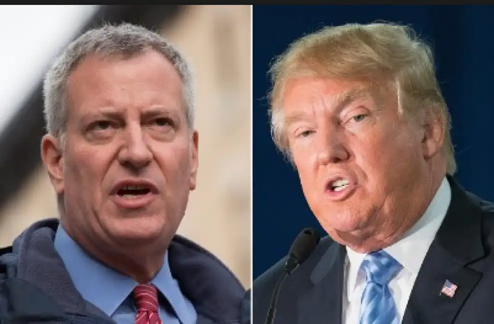 de blasio trump