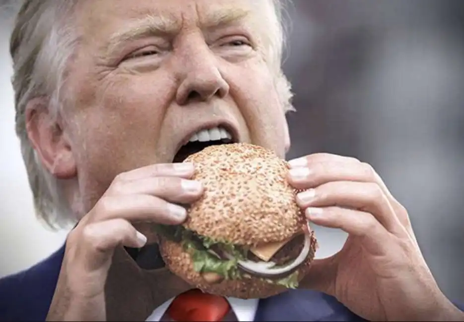 donald trump hamburger