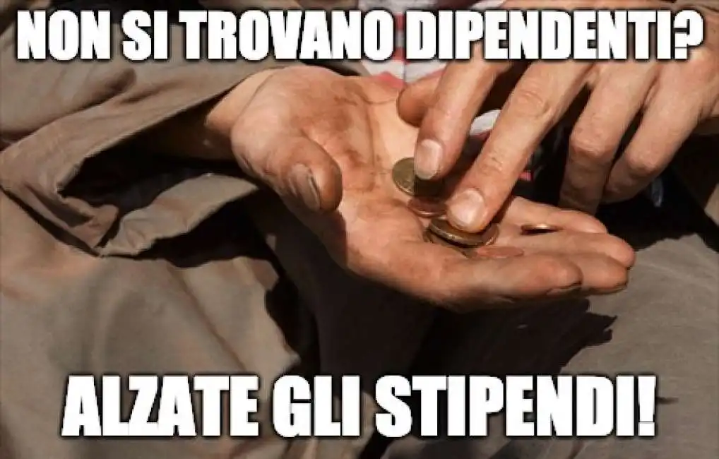 salari stipendi fame dipendenti