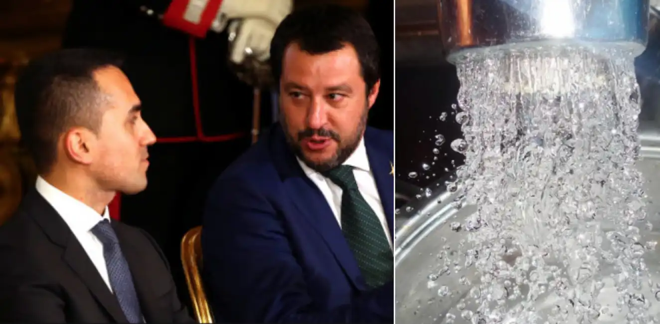 salvini di maio acqua