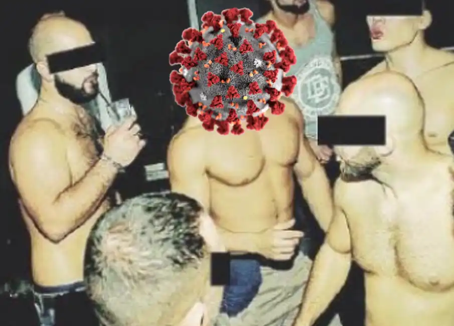 coronavirus gay party