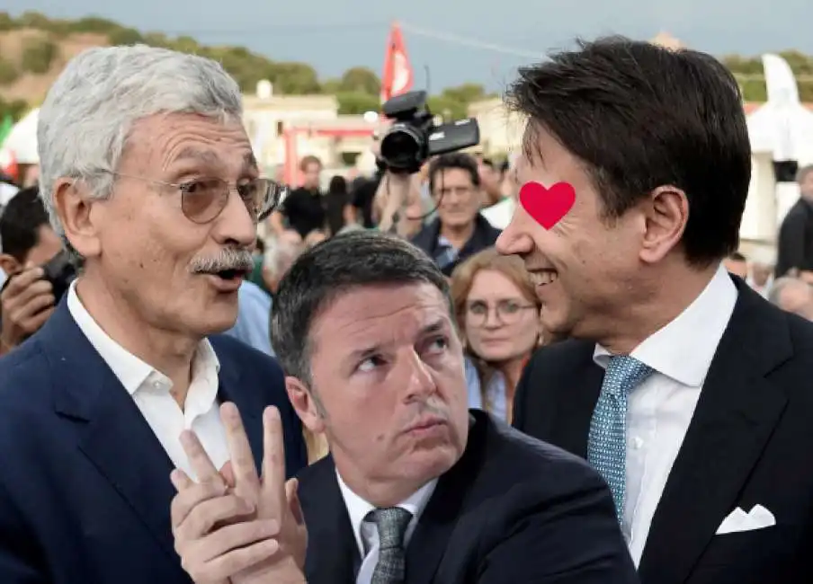 giuseppe conte massimo d alema (1) matteo renzi dalema