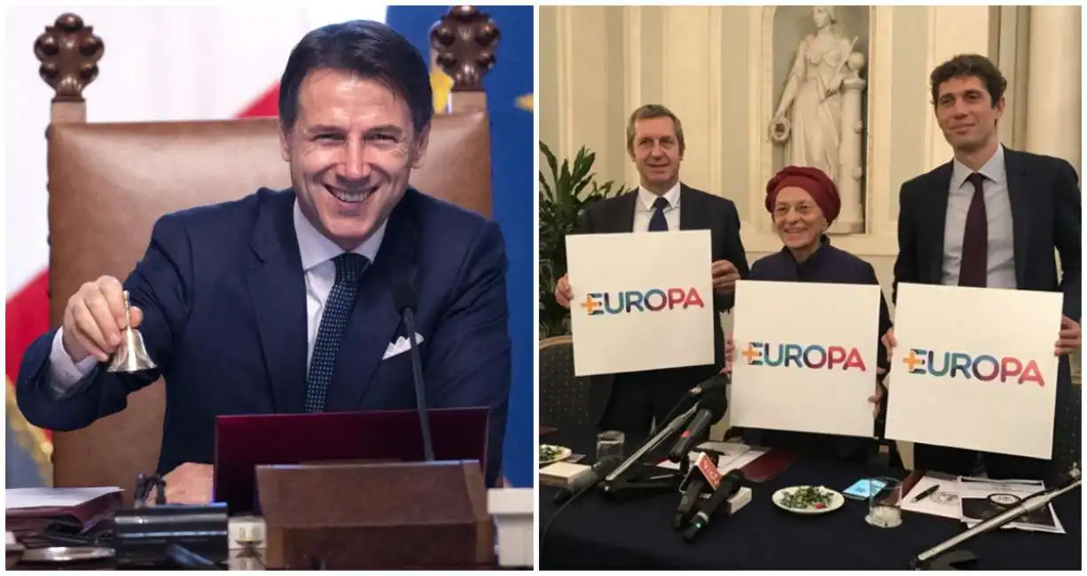 giuseppe conte piu europa bonino della vedova 