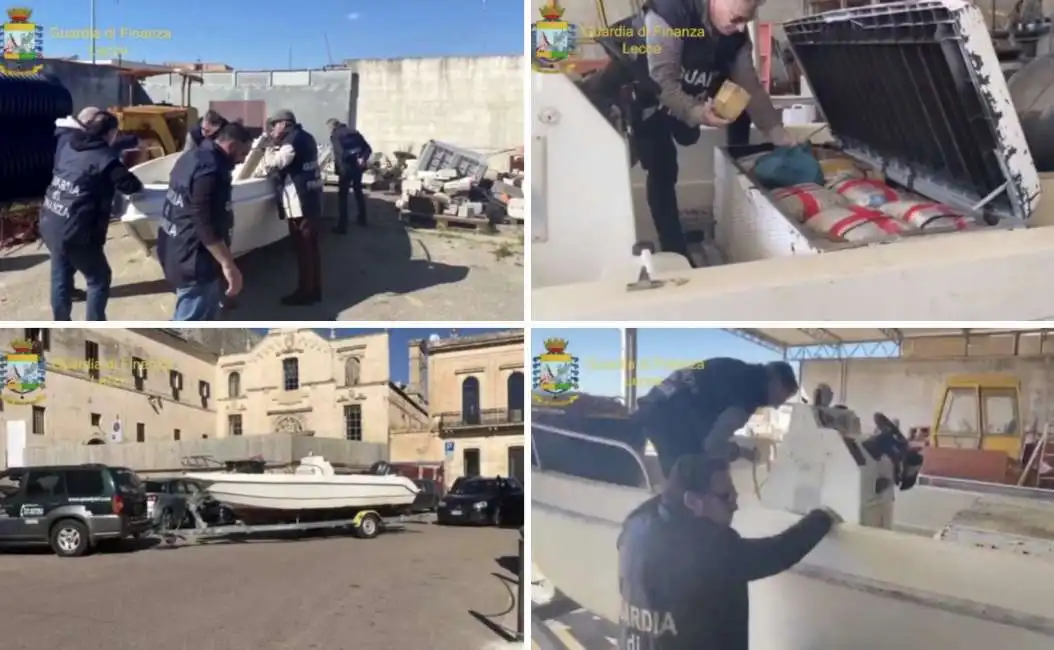 lecce droga barca doppiofondo